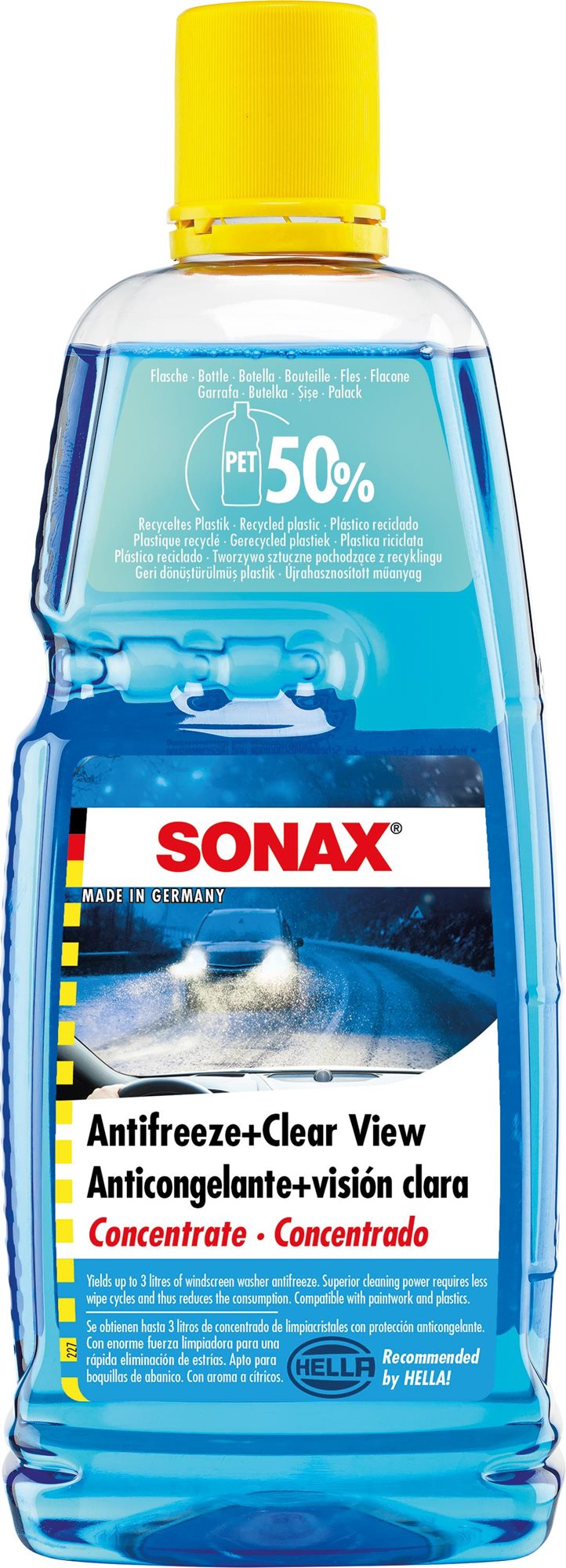SONAX - Zimná kvapalina do ostrekovačov, koncentrát, -70 °C, 1 l...