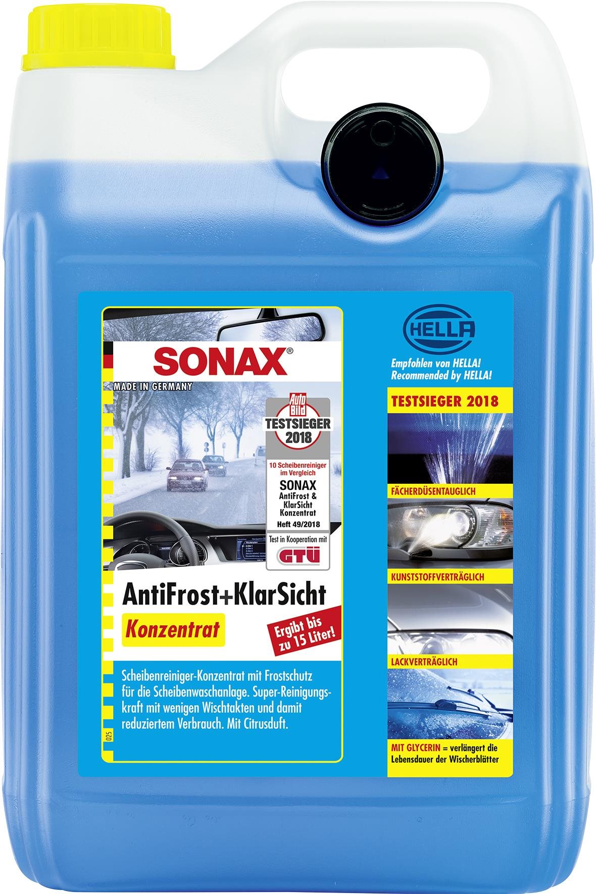 SONAX - Zimná kvapalina do ostrekovačov, koncentrát -70 °C, 5 l...