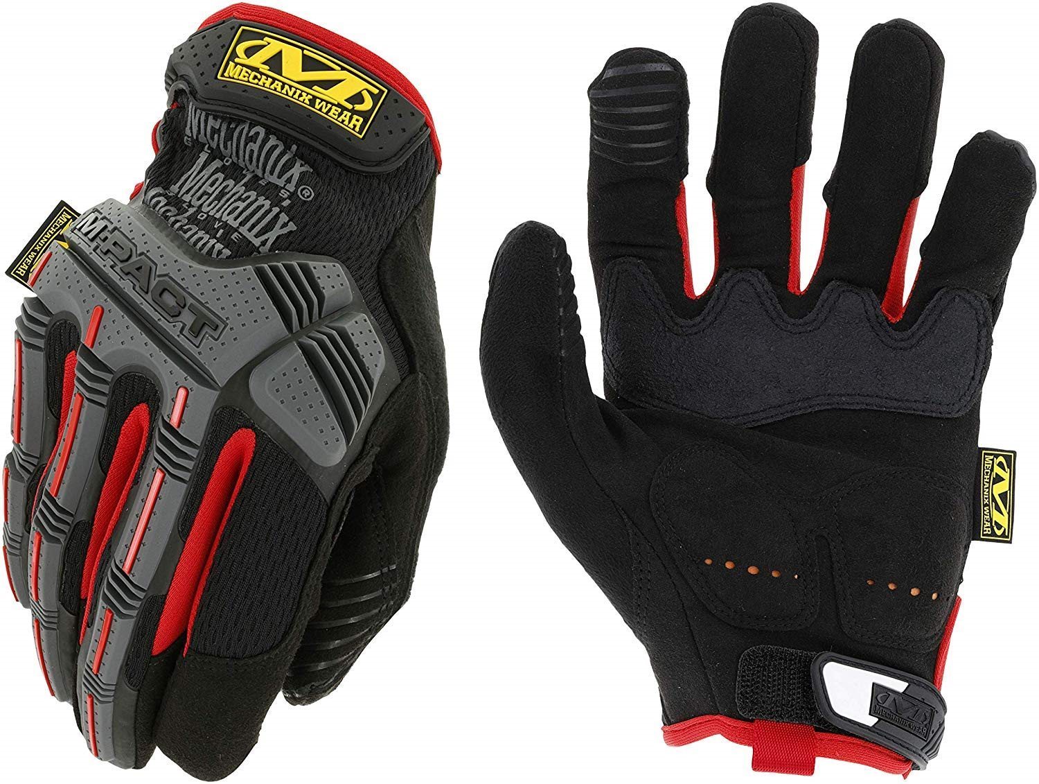 Mechanix M-Pact, čierno-červené, veľkosť: L Pracovné rukavice