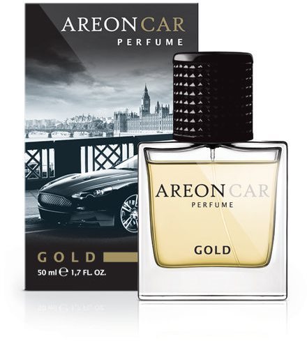 AREON PERFUME GLASS 50 ml Gold Vôňa do auta