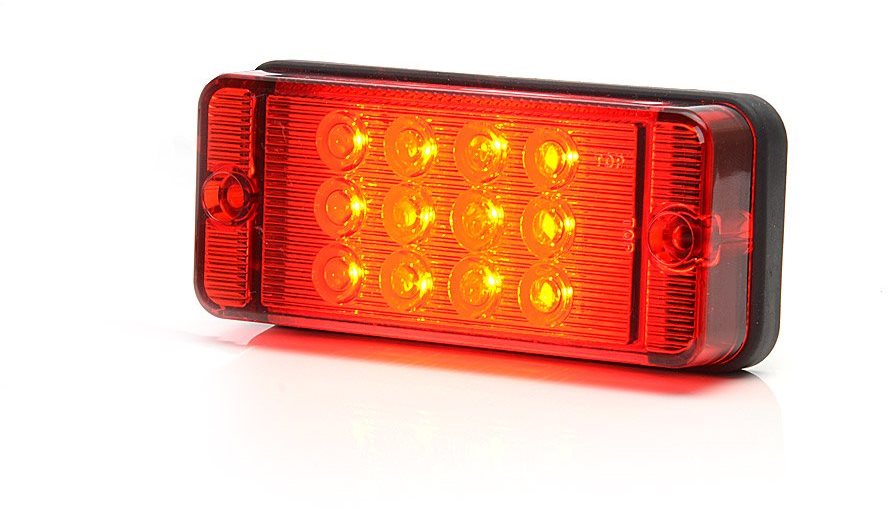 WAS Mlhové světlo W83D červené sklo (700kr) LED Svetlo na vozík