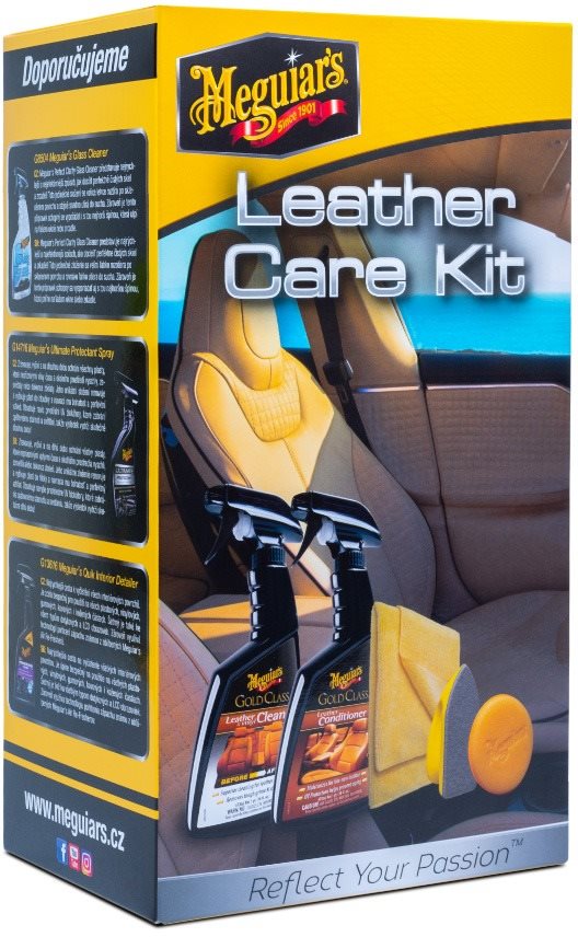 Meguiar's Heavy Duty Leather Care Kit Sada autokozmetiky