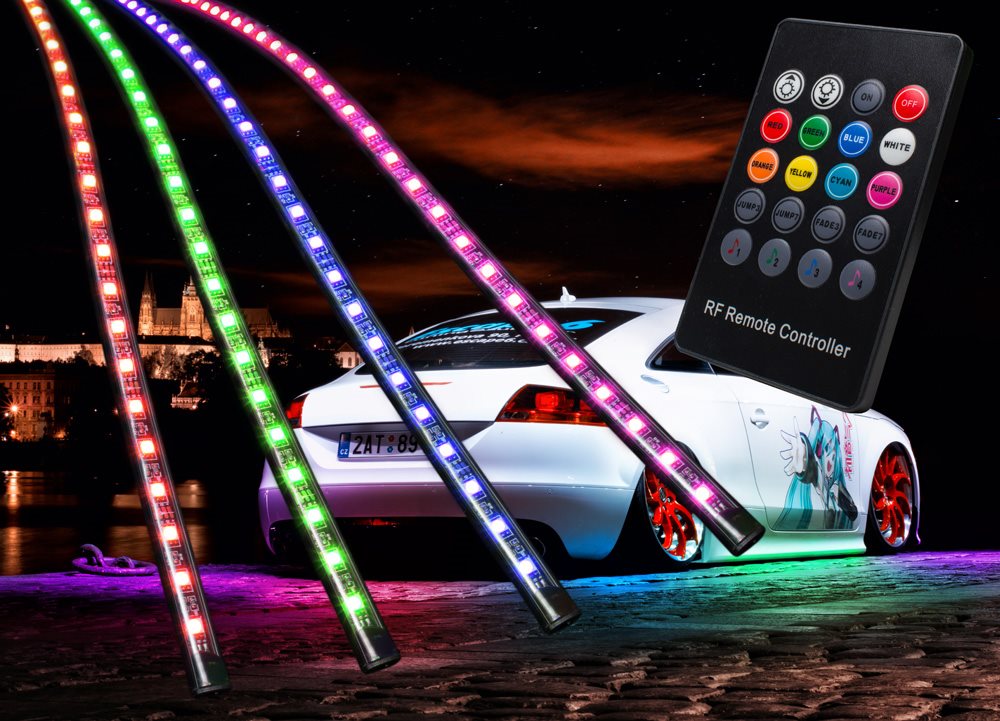 Flexibilné neóny LED Multicolor – súprava s inovovaným diaľkovým...