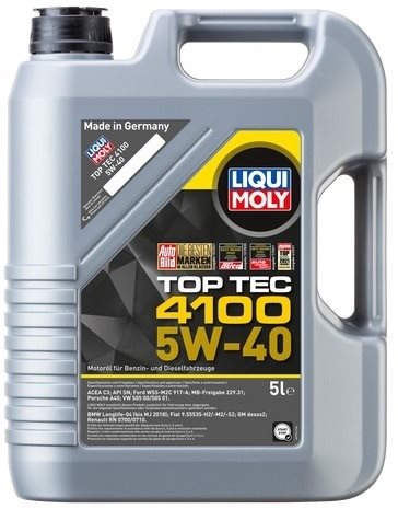 Liqui Moly Motorový olej Top Tec 4100 5W-40, 5 l Motorový olej