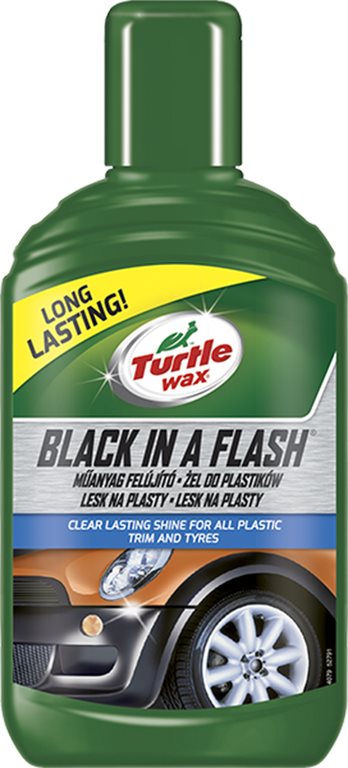 Turtle Wax GL Black in a Flash – lesk na externé plasty 300 ml...