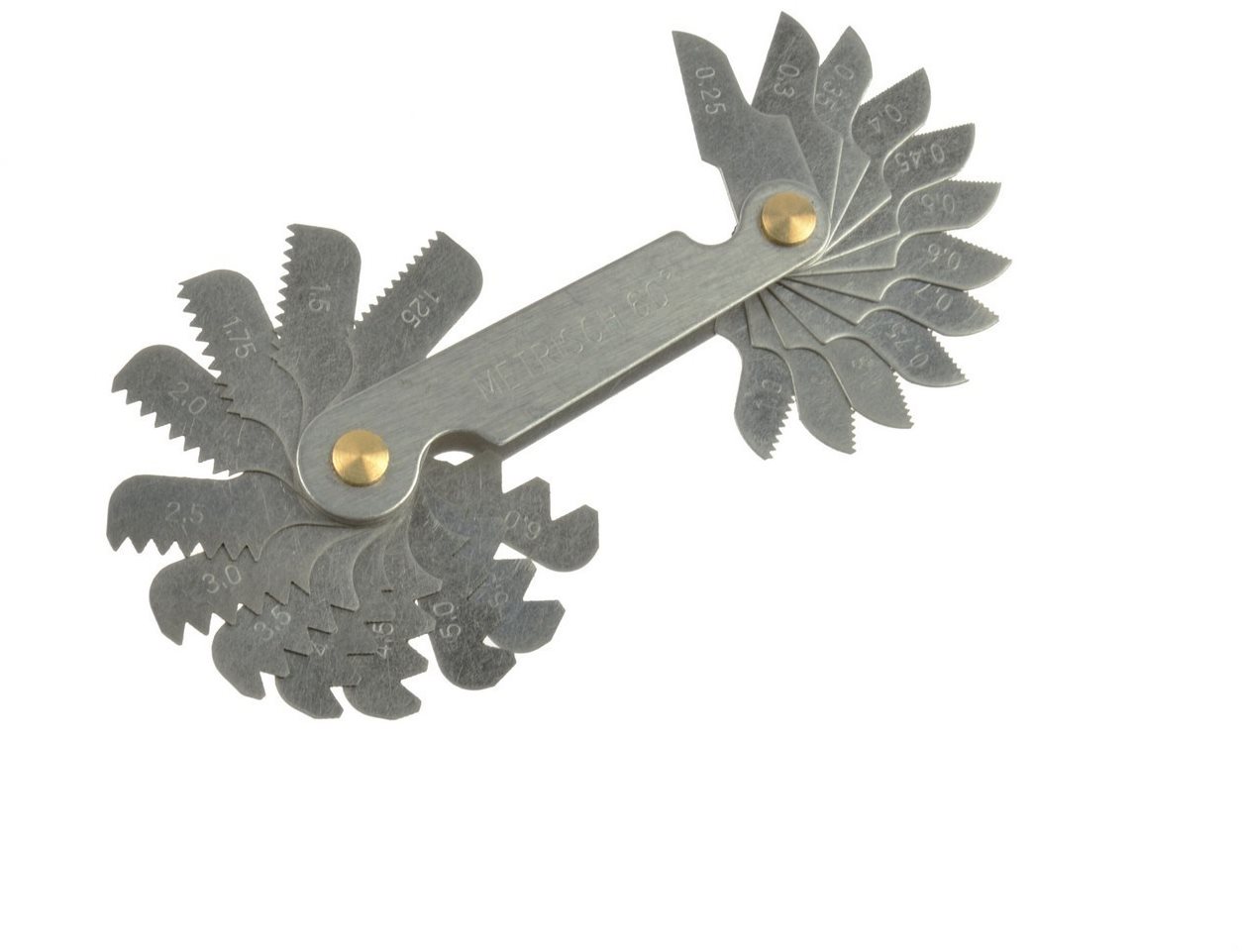 GEKO Mierka závitov 24 ks, 0,25 – 6 mm Závitníky