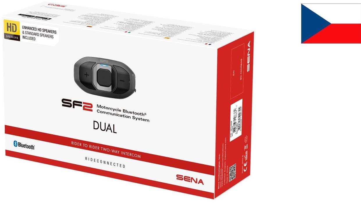 SENA Bluetooth handsfree headset SF2 – sada 2 jednotiek Bluetooth...