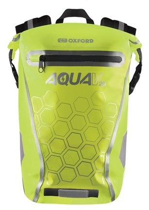 OXFORD Vodotesný batoh AQUA V20 (žltý fluo, objem 20 l) Moto batoh