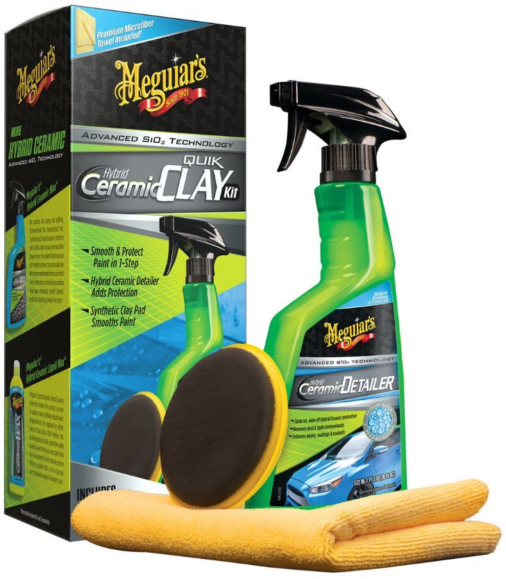 Meguiar's Hybrid Ceramic Quik Clay Kit Sada autokozmetiky