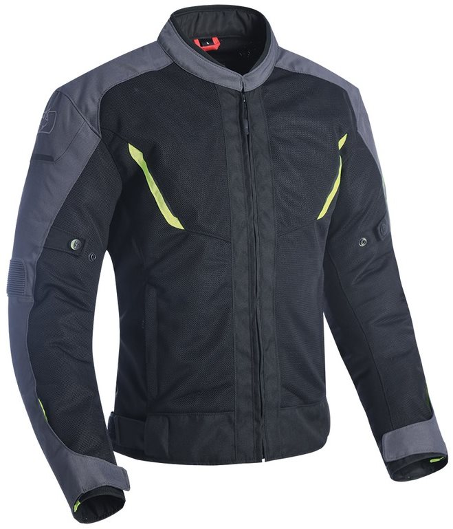 OXFORD DELTA 1.0 AIR čierna/sivá/fluo  L Motorkárska bunda
