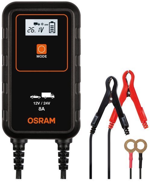 OSRAM Inteligentná 8 A nabíjačka batérií 12 V, 24 V Nabíjačka...