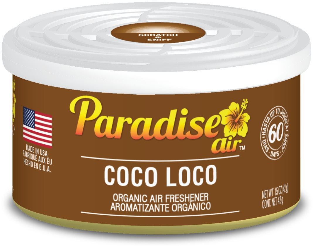 Paradise Air Organic Air Freshener, vôňa Coco Loco Vôňa do auta