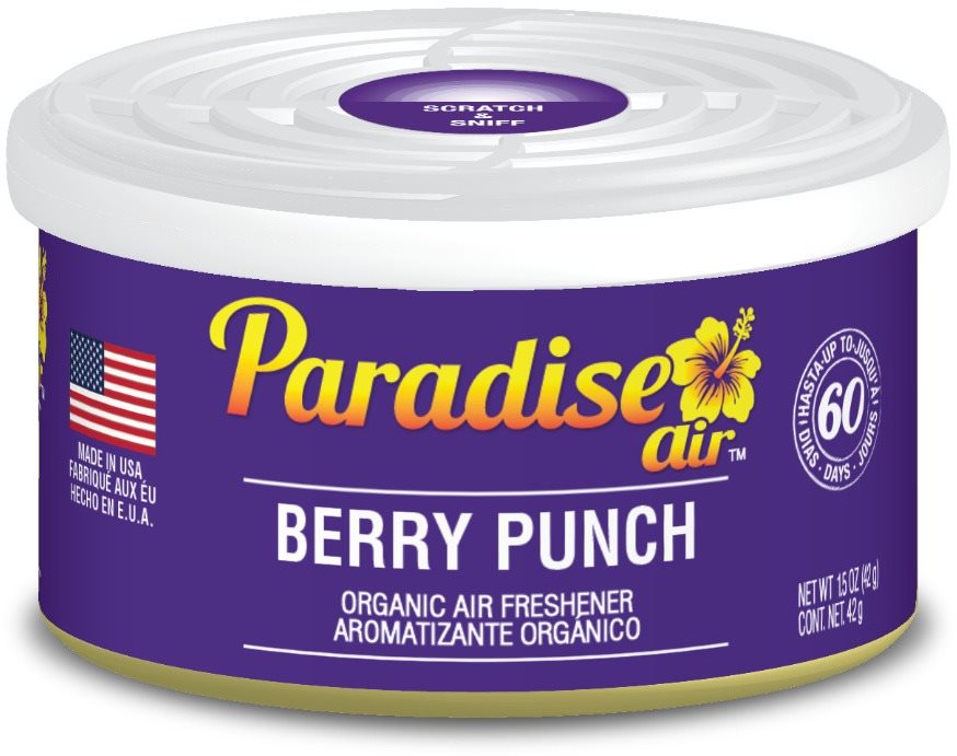 Paradise Air Organic Air Freshener, vôňa Berry Punch Vôňa do auta