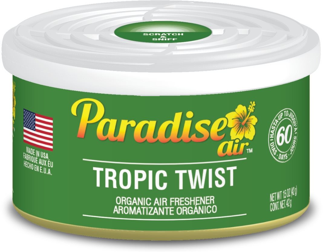 Paradise Air Organic Air Freshener, vôňa Tropic Twist Vôňa do auta