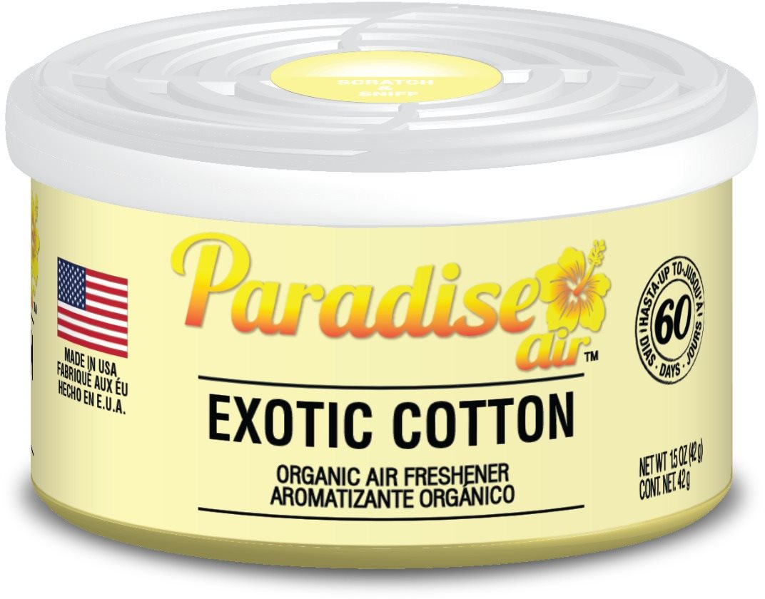 Paradise Air Organic Air Freshener, vôňa Exotic Cotton Vôňa do auta