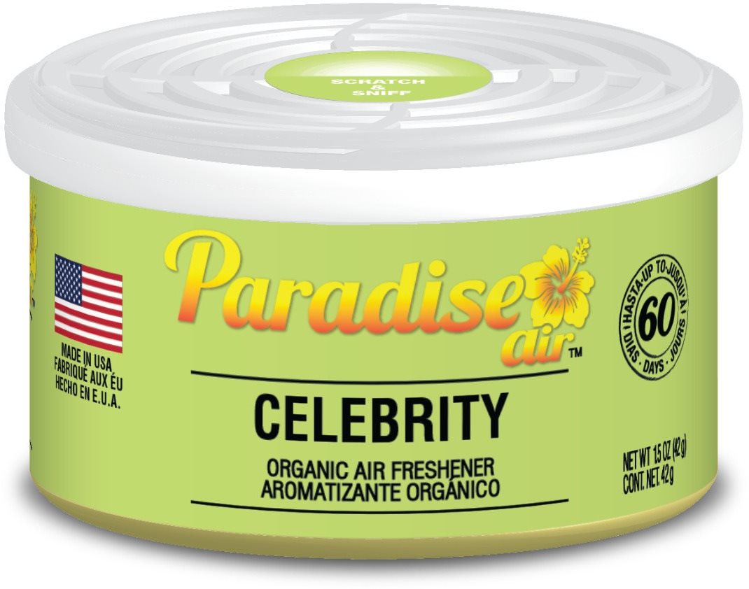 Paradise Air Organic Air Freshener, vôňa Celebrity Vôňa do auta