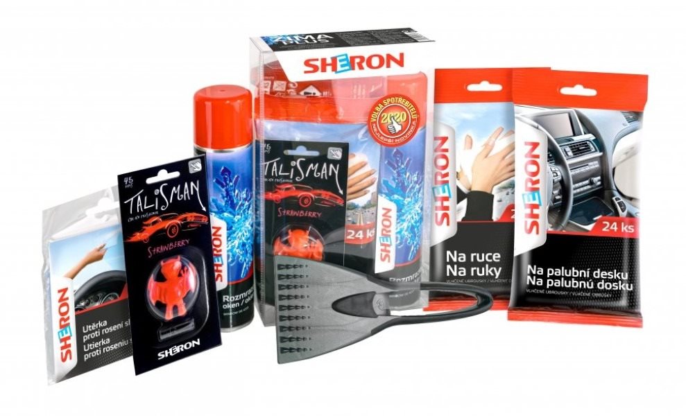 SHERON - Darčeková sada ZIMA plus Sada autokozmetiky