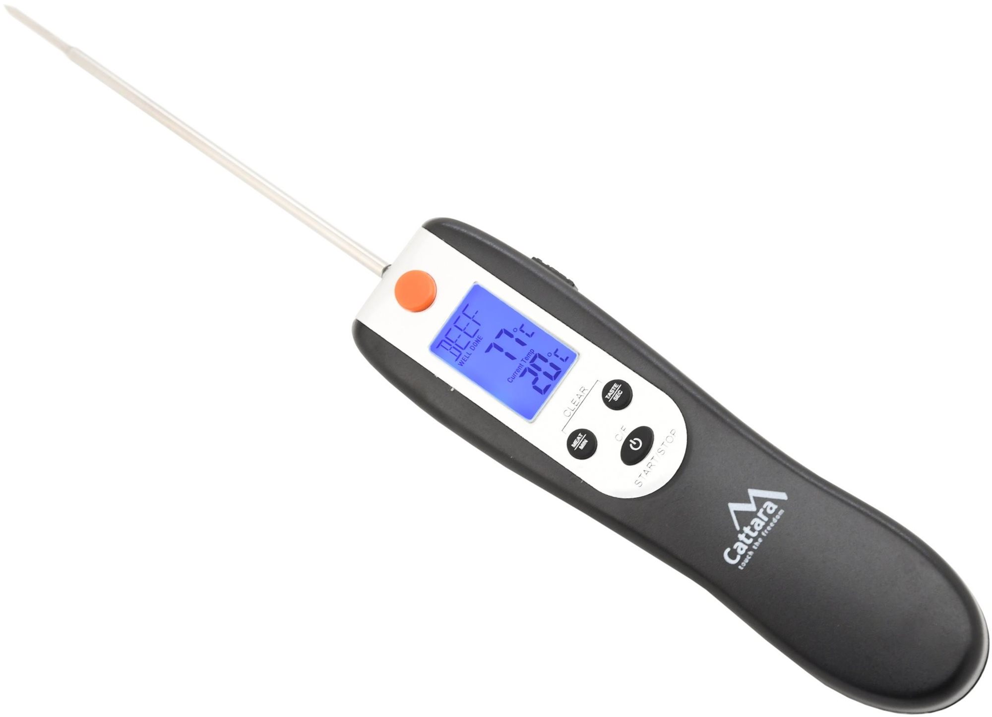 CATTARA Grilovací teplomer digitálny skladací Teplomer