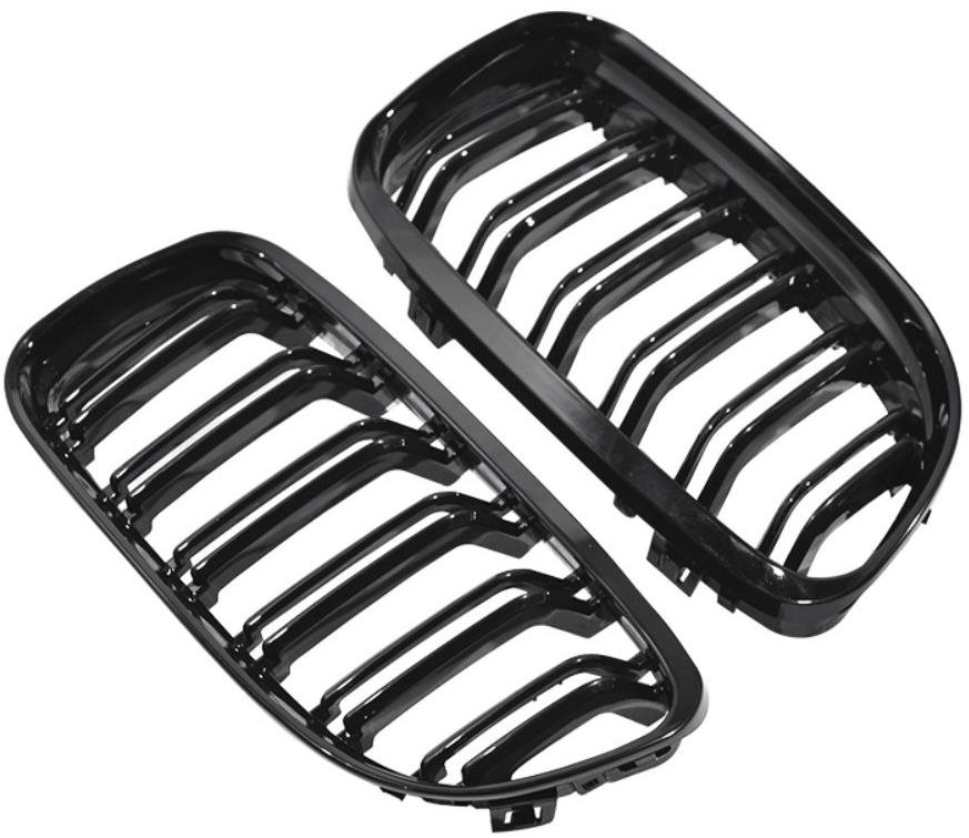 SEFIS - Predná maska ľadvinky BMW 3 E90/91 (09 - 12), čierna Predná...