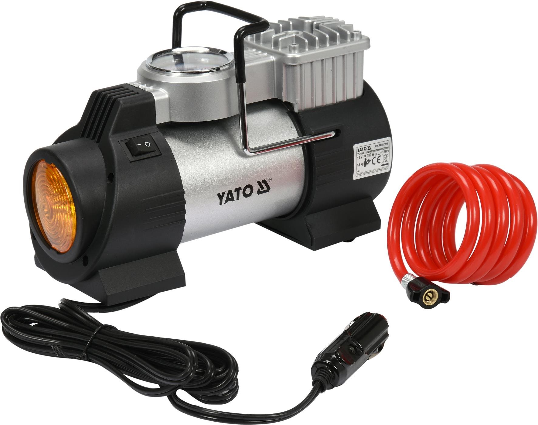 YATO - Kompresor s LEDkovým svietidlom, 180 W Kompresor