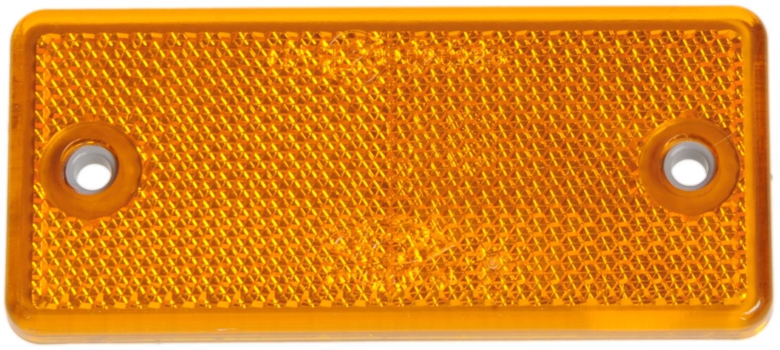 ACI Odrazka oranžová obdĺžniková 90 × 40 mm s otvormi Odrazka