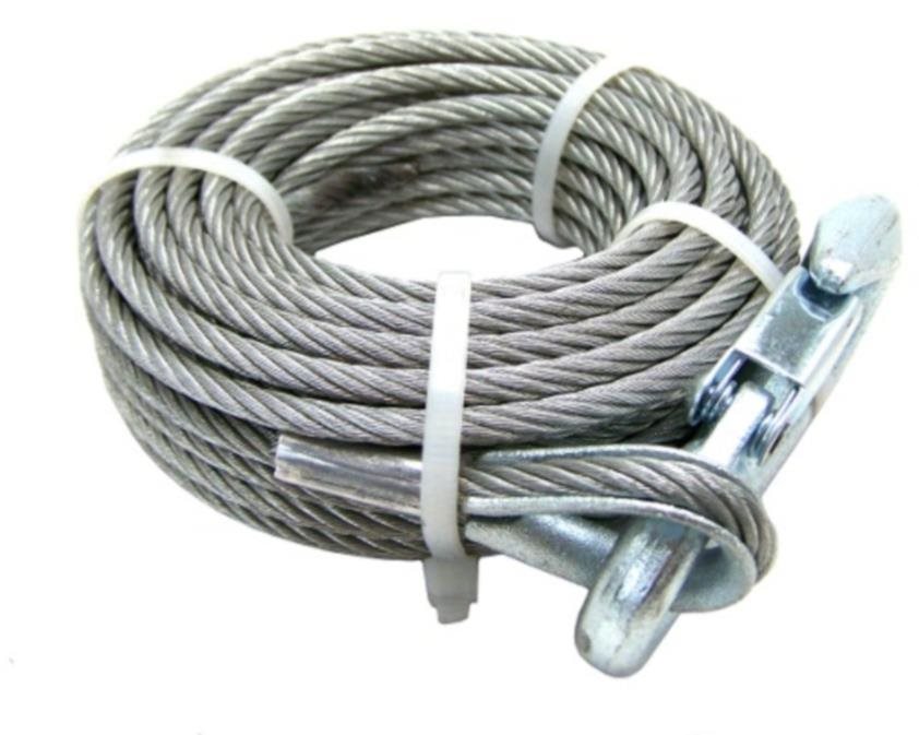 ACI Lano k ručnému navijaku 6 mm/10 m (vrátane háku) Lano