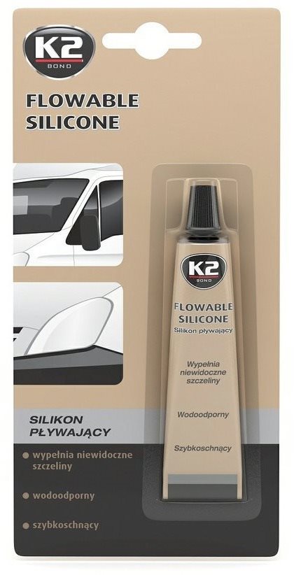 K2 FLOWABLE SILICONE 21g – silikónové tesnenie autoskiel a...