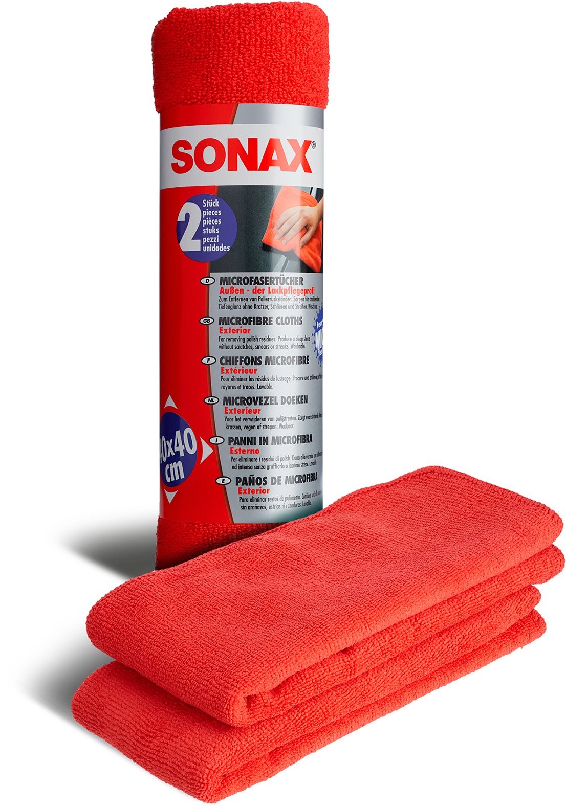 SONAX - Utierka z mikrovlákna na exteriér, 2 ks Čistiaca utierka