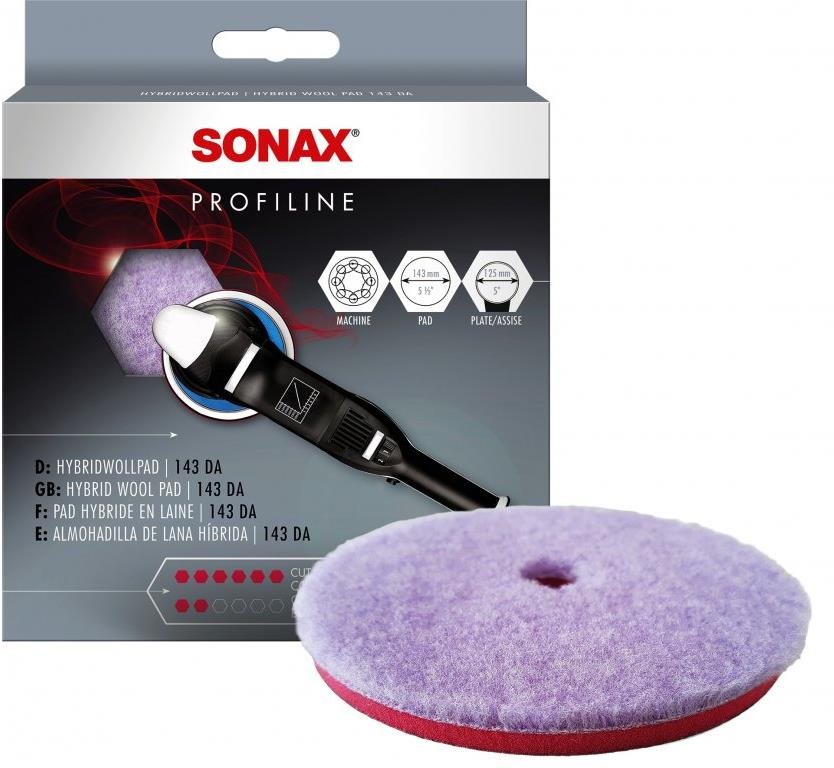 SONAX Kotúč HybridWollPad Dual Action – 143 mm Leštiaci kotúč