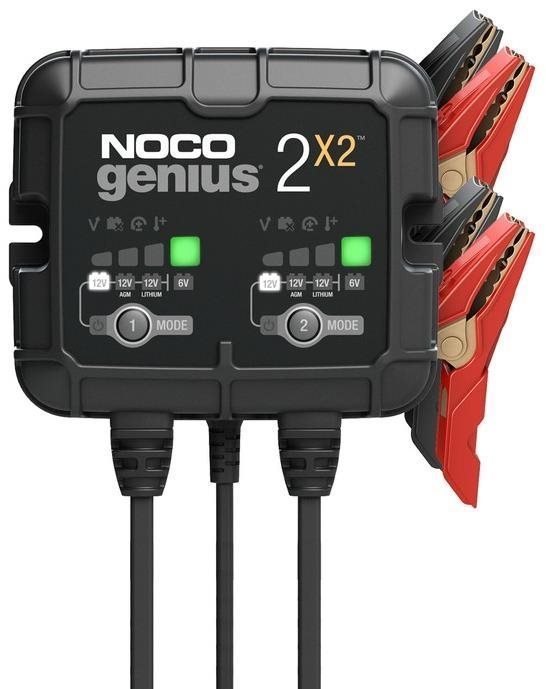 NOCO 2X2 2-es (dupla) akkumulátortöltő 6/12 V, 2-40 Ah, 2 A Autó...