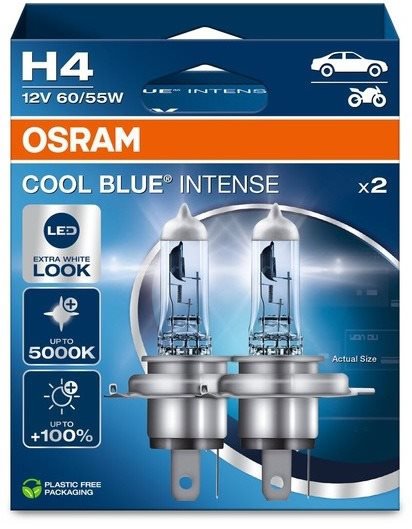 OSRAM H4 Cool Blue Intense Next Generation, 12V, 60/55W, P43t,...