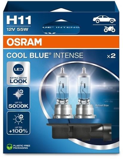OSRAM H11 Cool Blue Intense Next Generation, 12V, 55W, PG19-2,...