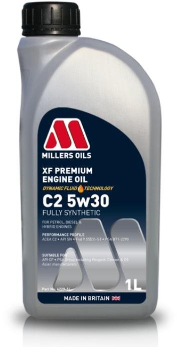 Millers Oils Plne syntetický motorový olej – XF Premium C2 5W-30 1...