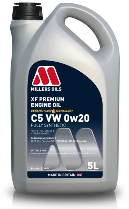 Millers Oils Plne syntetický motorový olej – XF Premium C5 VW 0w20...
