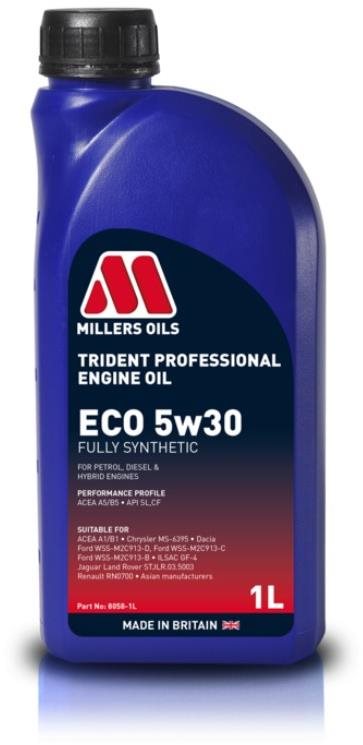 Millers Oils Plne syntetický motorový olej Trident Professional ECO...