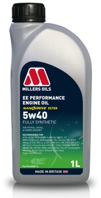 Millers Oils Plne syntetický motorový olej EE Performance 5W-40 1 l...