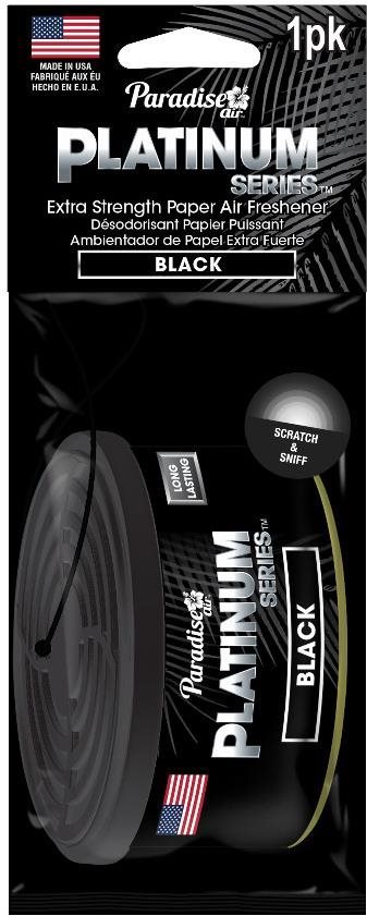 Paradise Air Függő fémdobozos illatosító, Black illat Autóillatosító