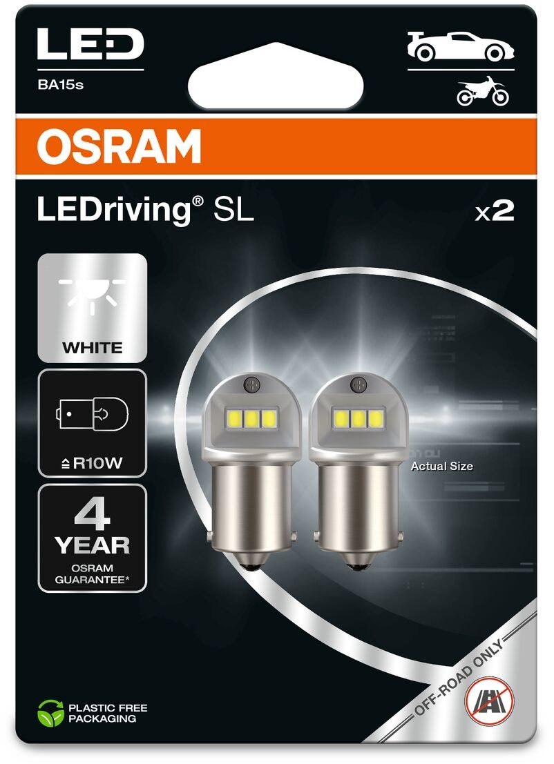OSRAMM LEDriving SL R10W, Studená biela 6000K, dva kusy v balení...