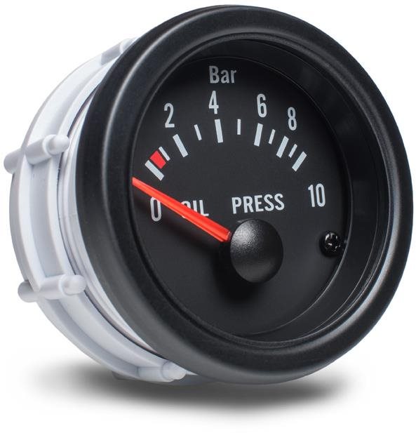 Auto Gauge – ukazovateľ tlaku oleja, čierny Prídavný budík do auta