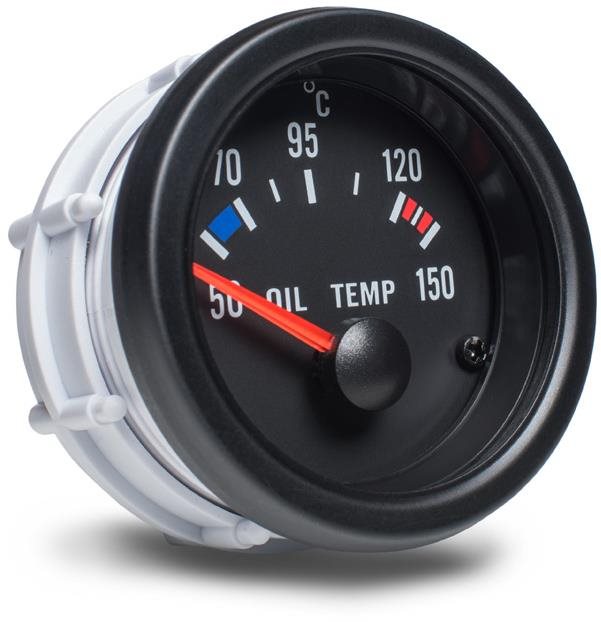Auto Gauge – ukazovateľ teploty oleja, čierny Prídavný budík do auta