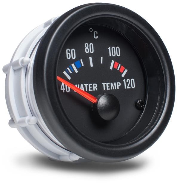 Auto Gauge – ukazovateľ teploty vody, čierny Prídavný budík do auta