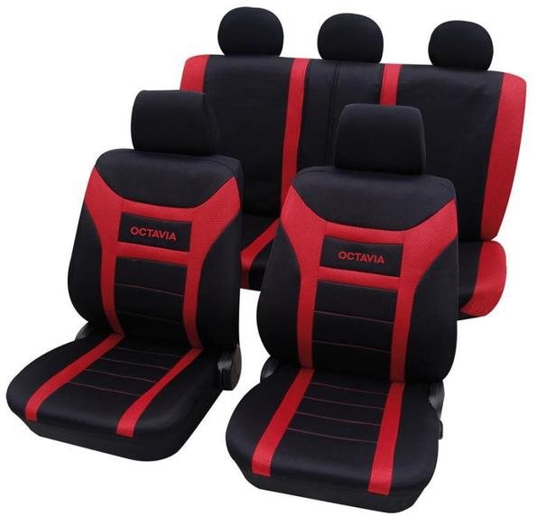 CAPPA Autopoťahy ENERGY Octavia čierna/červená Autopoťahy