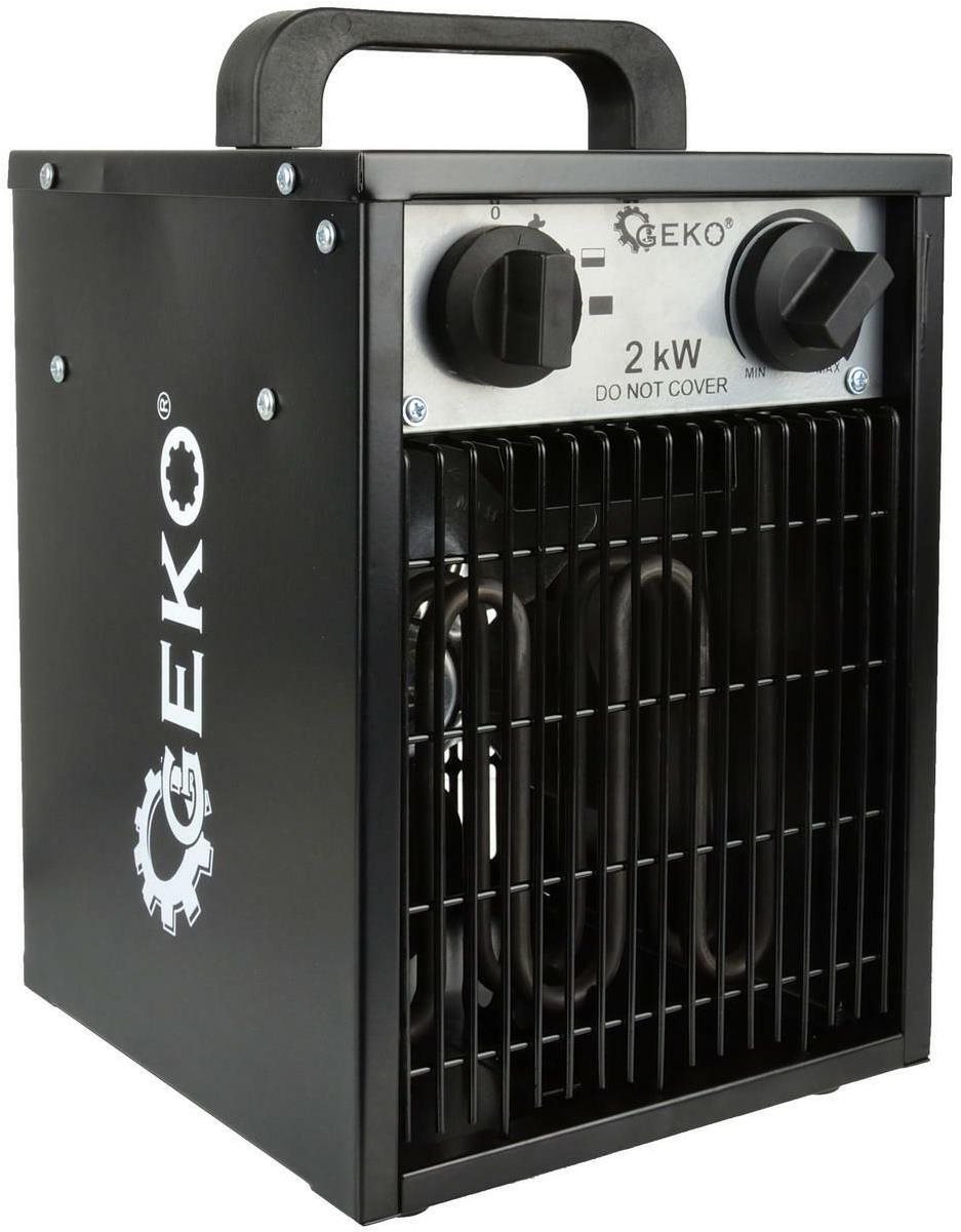 GEKO Elektrický ohrievač vzduchu s ventilátorom 2 kW Teplovzdušný...