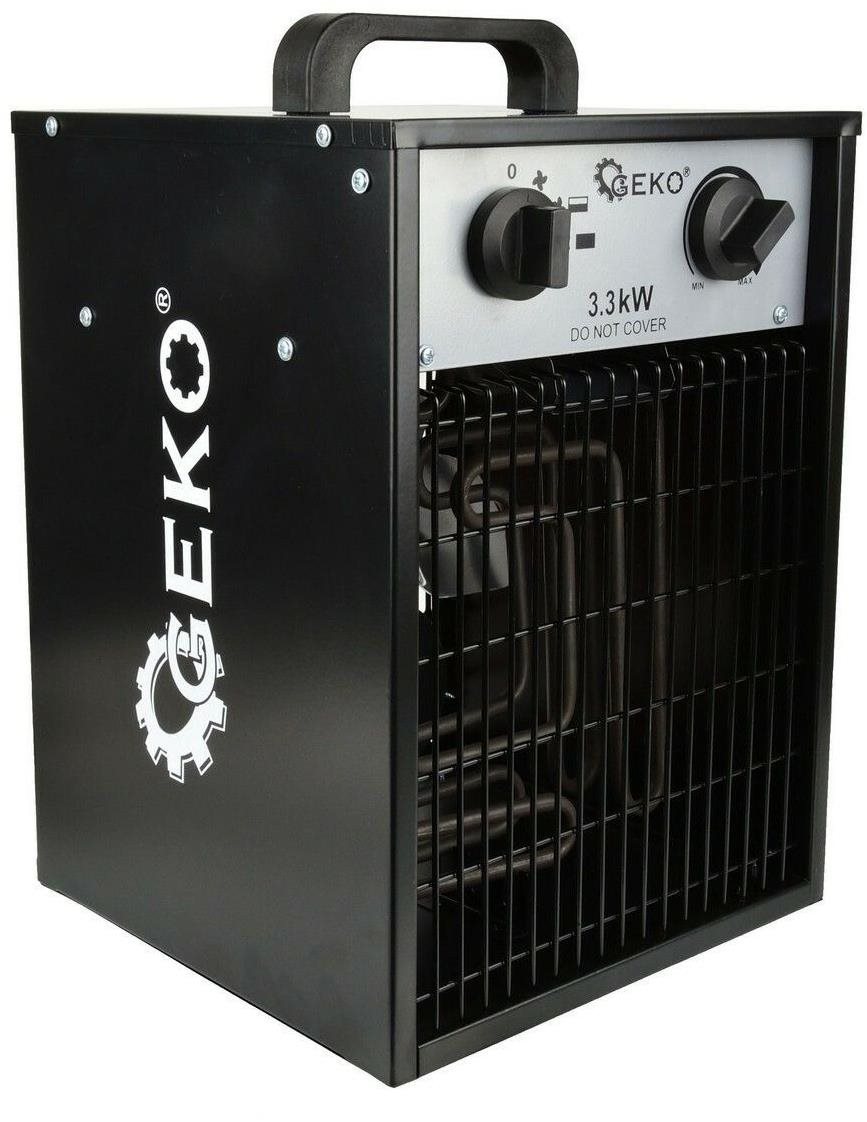 GEKO Elektrický ohrievač vzduchu s ventilátorom 3,3 kW Teplovzdušný...