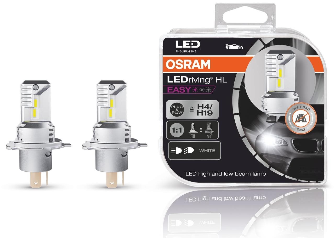 Osram LEDriving HL EASY H4/H19, 2db LED autóizzó