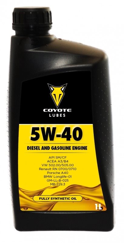 COYOTE LUBES 5W-40 1 L Motorový olej