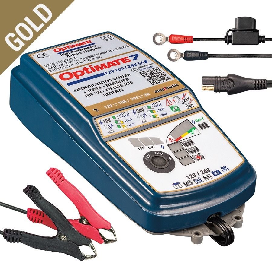 TECMATE OPTIMATE 7, 12/24V, TM260 Töltő