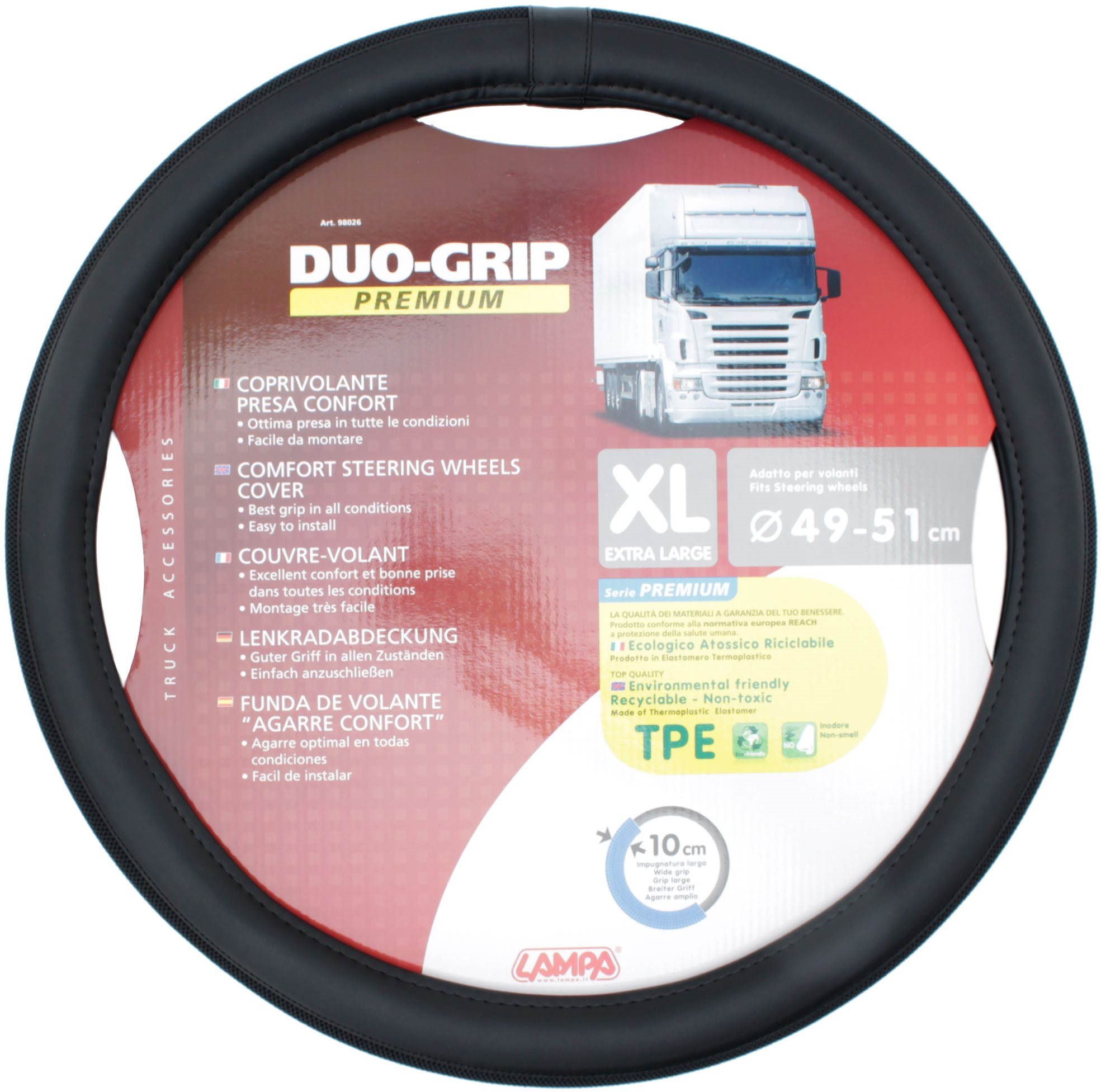 Poťah volantu nákladný XL DuoGrip 49/51 cm Poťah na volant