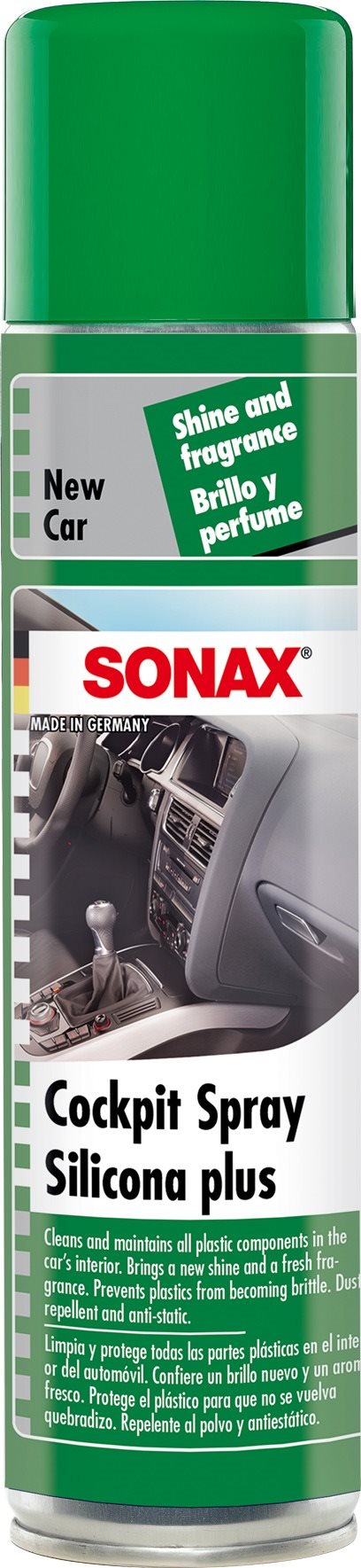 SONAX - Čistič prístrojovej dosky - new car, 400 ml Oživovač plastov