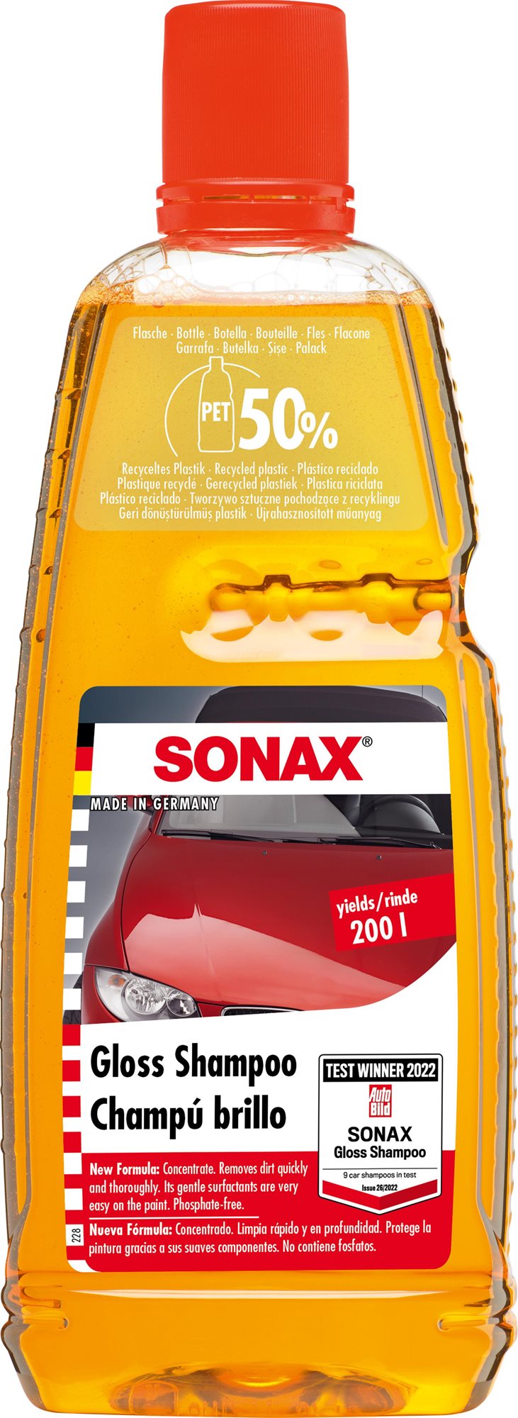 SONAX – Leštiaci šampón koncentrát, 1 l Autošampón